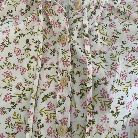 J.Crew Tie Sleeve Cotton Top-Meadow Floral Print-Small-NWOT - Picture 7 of 10